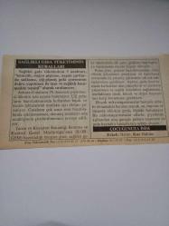 28 Ocak 2006-Orijinal Takvim Yaprağı-Doğum Günü-Söz,Nişan,Nikâh,Düğün ve Önemli Günler Hediyesi-ERAŞ Hizmet Takvimi-Ayet-Hadis(IV.Halife Hz.Ali (R.A)'nin Şehid Edilmesi(M.661))-Sağlıklı Gıda Tüketiminin Kuralları-Çocuğunuza İsim:Halim,Halime