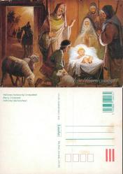 Yabancı Noel Konulu Kartpostal, Kullanılmamış