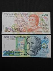 BREZİLYA 100-200 CRUZEIROS 1990 ÇİL
