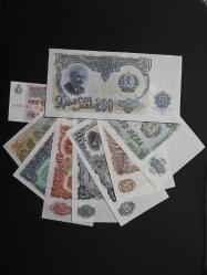 Bulgaristan 1-3-5-10-25-50-100-200 Leva 1951/1974 ÇİL 9 adet