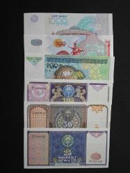 Özbekistan 25-50-100-200-500-1000 Som,1994/2001 ÇİL