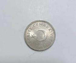 1947 YILI GÜMÜŞ 1 LİRA ÇİL ++ KONDİSYONDA