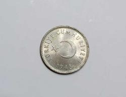 1948 YILI GÜMÜŞ 1 LİRA ÇİL ++ KONDİSYONDA