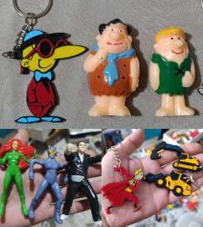 Koleksiyon nostalji tasarım dekor hediye vintage retro hobi figür oyuncak anahtarlık süs set TipiTip taş devri çizgi film animasyon kahramanları karakterler tenten kepçe dozer vb.