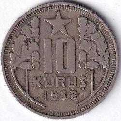 1938 10 KURUŞ ÇÇT