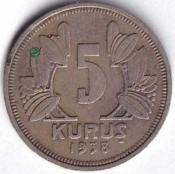 LOT.9 » 1938 5 KURUŞ ÇÇT