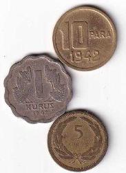 LOT.12 » 1940-50'LER 10 PARA-1 KURUŞ-5 KURUŞ LOTU ÇÇT