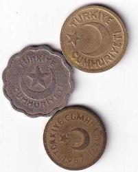 1940-50'LER 10 PARA-1 KURUŞ-5 KURUŞ LOTU ÇÇT