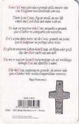 Papa Francesco Gümüş Vatikan Hac Hatırası (Dua kartı)