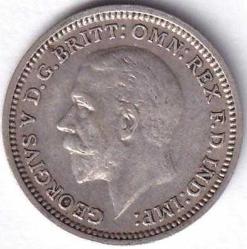 İNGİLTERE 3 PENCE 1935 ÇA GÜMÜŞ:1,4 GR/KRAL 5.GEORGE