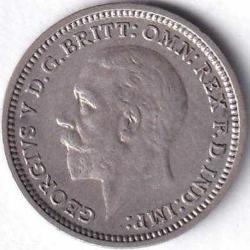 İNGİLTERE 3 PENCE 1935 ÇA GÜMÜŞ:1,4 GR/KRAL 5.GEORGE