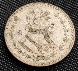MEKSİKA 1961 YILI 1 PESO 15,92 GR. GÜMÜŞ(ayar:0,1)