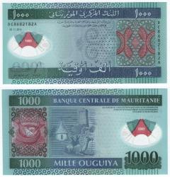 Moritanya 2014 Yılı 1000 Ouguiya Polimer ÇİL