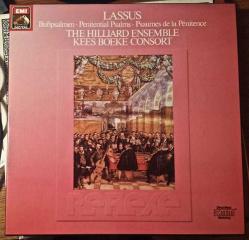 1986 BASKI KLASİK RÖNESANS DİNİ MÜZİK 33 LÜK PLAK KUTUSUNDA 2 Lİ SET  Lassus The Hilliard Ensemble, Kees Boeke Consort