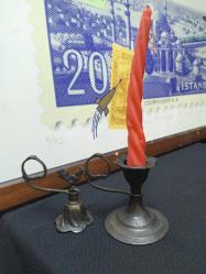 PİRİNÇ ŞAMDAN VE MUM MAKASI