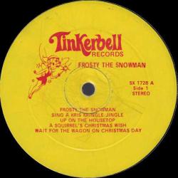 1966 BASKI YILBAŞI ÇOCUK ŞARKILARI 33 LÜK PLAK - The Caroleer Singers And OrchestrA Children's Christmas Favorites: Frosty The Snowman