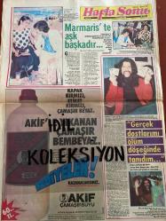 HAFTA SONU DERGİ - GAZETESİ DOĞUM GÜNÜ HEDİYESİ (TURKİSH MAGAZINE - NEWSPAPER) - 18 HAZİRAN 1982 - Sayı:25 -Ahu Tuğba-Nazan Şoray-Muzaffer Özpınar-Barış Manço-Hülya Koçyiğit-Gülşah-Harun Gökdemir-Mine Mutlu-Ferdi Tayfur-Zeliha Bayburt-Türkan Şoray-Nazan Şoray-Ayten Akkaya-Gönül Yazar-Neşe Karaböcek-Sibel Egemen-Ajda Pekkan-Müşerref Tezcan-Orhan Gencebay-Gülşen Bubikoğlu-Ahmet Özhan-Ünal Küpeli-Zeki Müren-Filiz Akın-Gülten Abacı-Neco-Emel Sayın-Nesrin Topkapı-Selçuk Ural-Ahu Tuğba-Nazan Şoray-Muzaffer Özpınar-Barış Manço-Hülya Koçyiğit-Gülşah-Mine Mutlu-Ferdi Tayfur-Zeliha Bayburt-Türkan Şoray-Ajda Pekkan-Müşerref Tezcan-Orhan Gencebay-Zeki Müren-Gönül Akkor-Hülya Darcan-Tanju Korel-Nokta-Toto Karaca-Selçuk Ural-Nesrin Topkapı-Müge ve Ali Titiz-Mihri̇mah Kıbrıslı-Metin Esen-Erhan Sayıl-Ayşin Fuad Tahir-Zinnur Dirisu-Perizat Perin-Mithat Perin-Ercüment Karacan-Suzan Ortaylı-Zeynep Sivrioğlu-Yalçın Başar-Abdullah Başar-Derya Gülçin Balaban-Nilgün Nail Keçici-Arlet Yorgo Marasoglu-Yaşar Ca