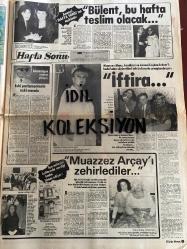 HAFTA SONU DERGİ - GAZETESİ DOĞUM GÜNÜ HEDİYESİ (TURKİSH MAGAZINE - NEWSPAPER) - TAM TAKIM 12 SAYFADIR - 3 EYLÜL 1982 - Sayı:36 - Orhan Gencebay-Ahmet Selçuk İlkan-Suzan Yakar-Alaettin Şenses-Ahu Tuğba-İbrahim Tatlıses-Feride Karaca-Şener Şen-Ayşen Gruda-Adile Naşit-Şevket Altuğ-Ahmet Gülhan-Nazan Şoray-Sibel Egemen-Ali Nihat Mundıkoğlu-Aysel Gürel-Ünsal Emre-Ferdi Merter-Emel Sayın-Zeki Alasya-Metin Akpınar-Canan Özbek-Kadir İnanır-Ahu Tuğba-Fatma Girik-Bülent Ersoy-Orhan Gencebay-Seden Kızıltunç-Esengül-Barış Manço-Selma Güneri-Cüneyt Arkın-Rezzan Has-Nejat Yolaç-Behiç Muhassıloğlu-Sakıp Sabancı-Güler Sabancı-Şükrü Topçuoğlu-Nurten Topçuoğlu-Sevim Tuna-Tanju Okan-Yılmaz Güney-Hale Soygazi-Ahmet Özhan-Leyla Sayar-Güneri Tecer-Özay Gönlüm-Kamil Sönmez-Muzaffer Akgün-Serpil Çakmaklı-Sezen Aksu-Muzaffer Özpınar-Naim Akan-Azize Gencebay-Müjde Ar-Atilla Özdemiroğlu-Canan Özbek-Necla Nazır-Zerrin Özer-Bülent Ersoy-Necla Poyraz-Muazzez Abacı-Coşkun Erdem-Muazzez Arçay-Zeki Müren-Orhan Genceb