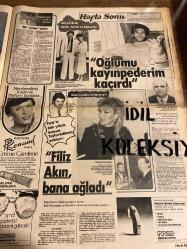 HAFTA SONU DERGİ - GAZETESİ DOĞUM GÜNÜ HEDİYESİ (TURKİSH MAGAZINE - NEWSPAPER) - TAM TAKIM 12 SAYFADIR - 11 MART 1983 - Sayı:11 - Ani Mimar Ural-Aram Mimarı Orhan Gencebay-Tansu Okan-Canan Özbek-Alptekin Dülger-Abdi Ulgen-İbrahim Tatlıses-Aydemir Akbaş-Nilgün gökdeniz-Berna Hun-Aynur Aksel-Orhan Şevki-Kadir İnanır-Ahu Tuğba-Türkan Şoray-Yaprak Özdemiroğlu-Helena Rubinstein-Gönül Akkor-Bülent Ersoy-Figen Han-Adile Naşit-Halide Pişkin-Ediz Hun-Nazan Şoray-Roman Perihan-Selda Karaca-Selahattin Alpay-Emine Alpay-Fatih Yavuzelimli-Turgut Özal-Zeki Müren-Adnan Şenses-Selçuk Ural-Tayfun Kalkan-Filiz Akın-Bubi Rubinştayn-Orhan Gencebay-Sevim Emre-Tanju Okan-Atilla Oymak-Serpil Oymak-Mehmet Üstünkaya-Gönül Üstünkaya-Cevda Önci-Kemal Önci-Sema Dinçkök-Dünür Raif Dinçkök-İhsan Çavuşoğlu-Necla Öney-Muhittin Öney-Altan Kılıç-Güzide Kılıç-Nazif Ergüder-Nebahat Ergüder-Sevil Özcan-Naci İnci-Serpil İnci-Lütfü Akdoğan-Neriman Akdoğan-Can Gülmen-Rasin Gülmen-Tezel Akçipe-Erol Palister-Güler Gülüyener-Te