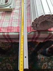 Akordiyon Dolap Kapağı - Dolap Dahil değil - Sökülmüş halde teslim edilecek - Plastik malzeme - Gümüş renk - Ölçüler Fotoğrafta var