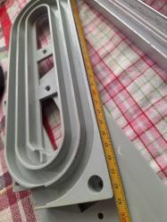 Akordiyon Dolap Kapağı - Dolap Dahil değil - Sökülmüş halde teslim edilecek - Plastik malzeme - Gümüş renk - Ölçüler Fotoğrafta var