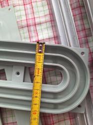 Akordiyon Dolap Kapağı - Dolap Dahil değil - Sökülmüş halde teslim edilecek - Plastik malzeme - Gümüş renk - Ölçüler Fotoğrafta var