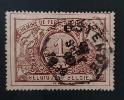 Belçika Demiryolu Posta Paket Pulu 1910 - damgalı