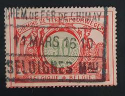 Belçika Demiryolu Posta Paket Pulu  1915- damgalı