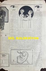 Osmanlıca Akbaba Mizah Dergisi-Gazetesi, Orijinal Dönem Basım, (Ottoman Magazine-Newspaper) - 20 Şubat 1928 - Sayı: 542 - Karikatürist Ramiz Gökçe'nin Çalışması: Dimyat'a Pirince Giderken!... 