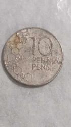 LOT.5 » 1991  FİNLANDİYA  10 PENNI