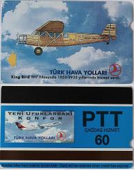PTT Telefon Kartı Türk Hava Yoları  King Bird   (60 Kontör )