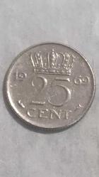 1969  HOLLANDA  25  CENT