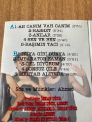 Ahmet - Ah Canım Vah Canım Kaset ( İşaretli fotoğrafta, kartonet kulakçıkta küçük deformasyon var )