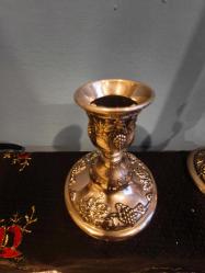 Avrupa Antika çift şamdan