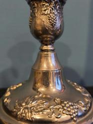 Avrupa Antika çift şamdan