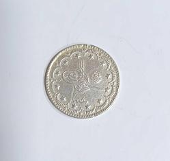 OSMANLI İMPARATORLUĞU PADİŞAH SULTAN MEHMET REŞAT HİCRİ 1327/8. SENE GÜMÜŞ 5 KURUŞ S ( AZ ÇIKAR ) ÇOK ÇOK TEMİZ KONDİSYONDA