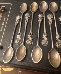 10 adet alman gümüş kaplama çay kaşığı