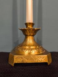 Özgün model avrupa pirinç şamdan