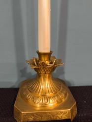 Özgün model avrupa pirinç şamdan