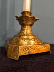 Özgün model avrupa pirinç şamdan