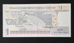 8. Emisyon 1 YTL A43 ÇA KAĞIT PARA