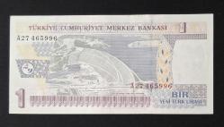 8. Emisyon 1 YTL A27 ÇA KAĞIT PARA