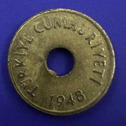 Delikli 1 Kuruş 1948