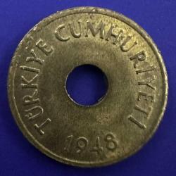 Delikli 1 Kuruş 1948