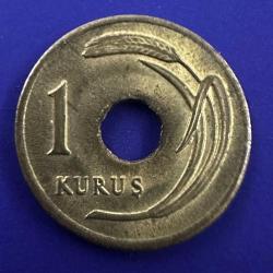 Delikli 1 Kuruş 1948