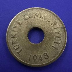 Delikli 1 Kuruş 1948