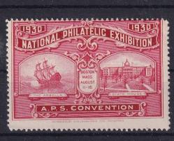 1930 ABD  ULUSAL PUL SERGİSİ BOSTON ÖZEL VİNYET