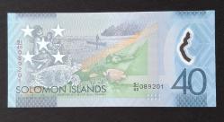 Solomon Adaları 40 Dollar 2018 POLİMER ÇİL KAĞIT PARA (Bağımsızlığın 40. Yılı Hatıra Parası)