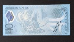 Solomon Adaları 40 Dollar 2018 POLİMER ÇİL KAĞIT PARA (Bağımsızlığın 40. Yılı Hatıra Parası)
