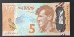 Yeni Zelanda 5 Dolar ÇİL POLİMER KAĞIT PARA
